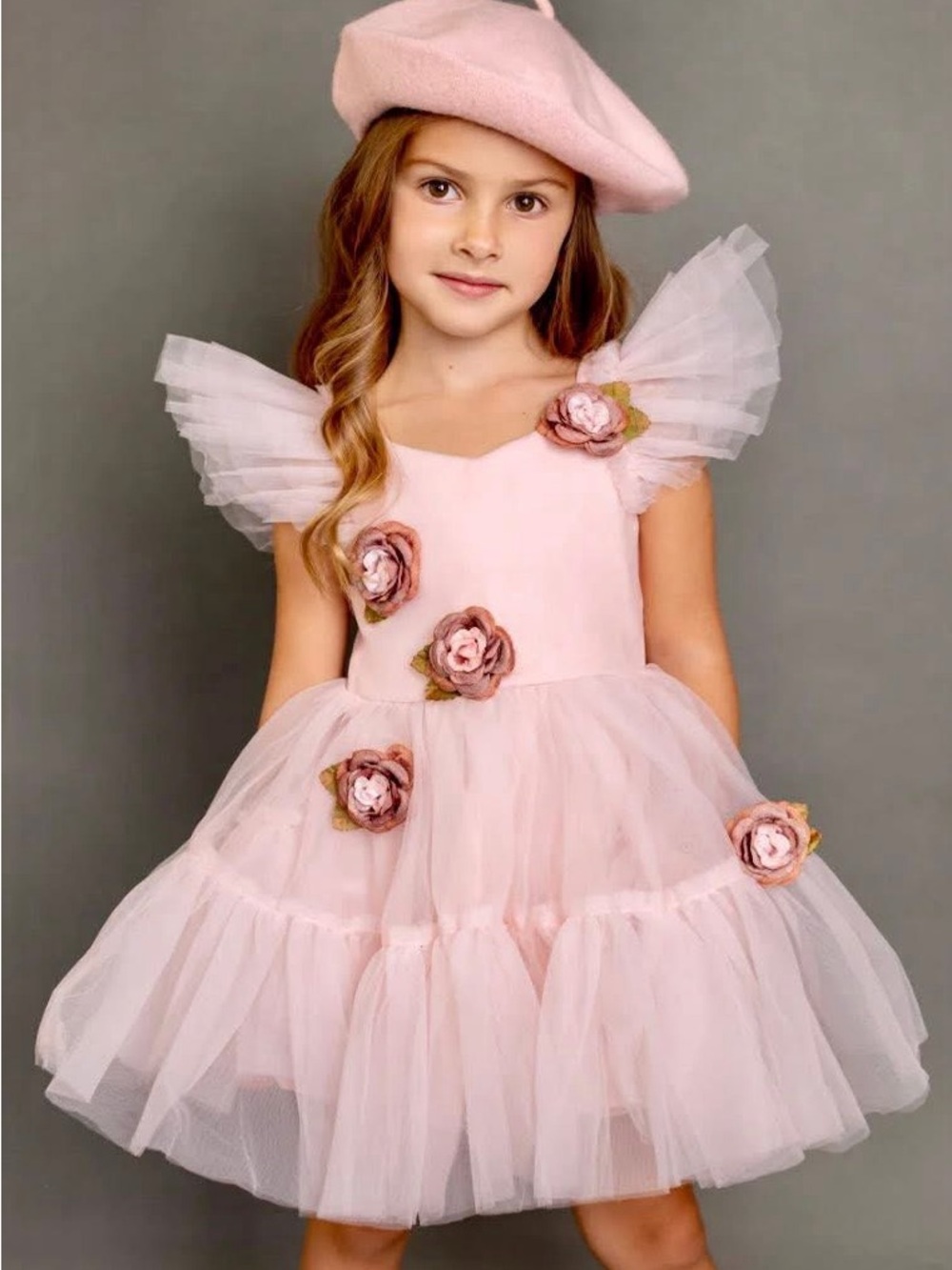 NEW/NWT Size 6 Joyfolie Pink Tulle Dress with Gold Charm Tag